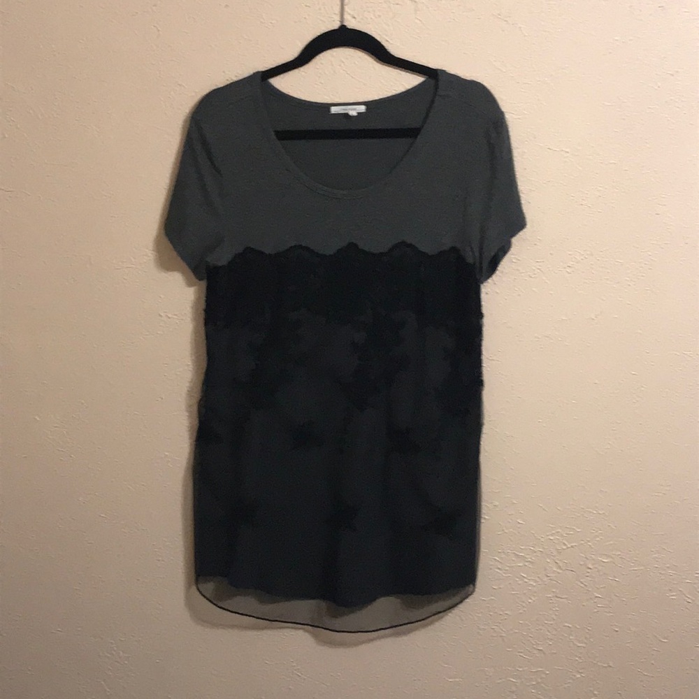 Maurices Top with Sheer/Lace overlay
